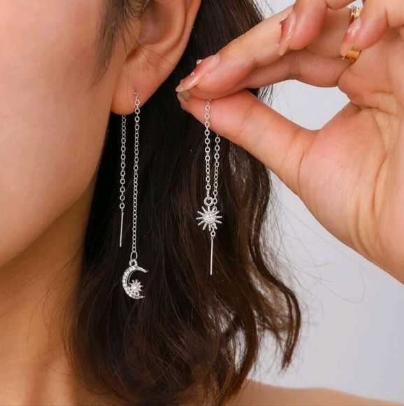 Jewelry - Sun & Moon Celestial Threaders, silver